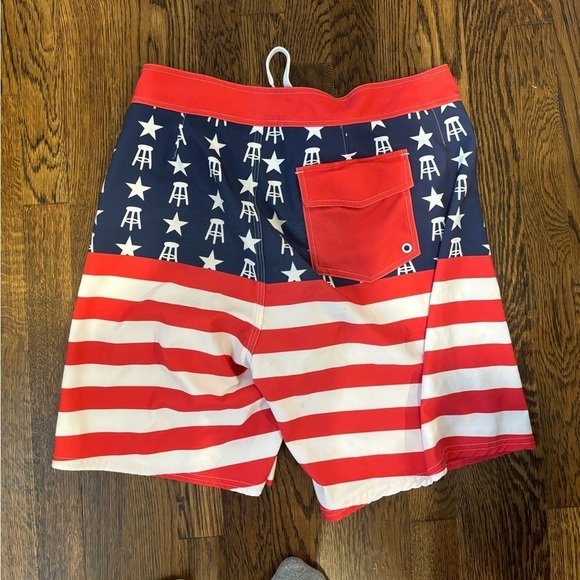 Barstool American Flag Board Shorts Bathing Suit - Picture 3 of 4